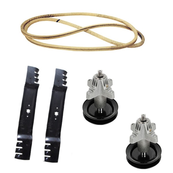 Aic Replacement Parts Deck Rebuild Kit-Blades Spindles Belt Fits Cub Cadet 42 LT 1042 LT1042 MTD LAB50-0140DECKREBUILD - main